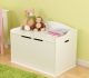 personalized white toy chest